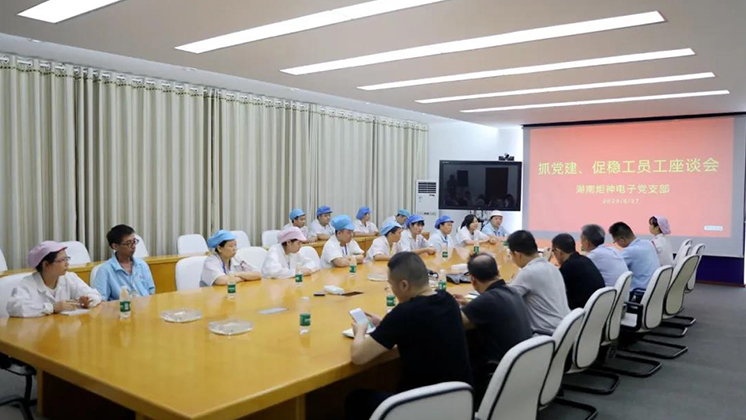 抓黨建、促穩工”——炬神電子黨支部為企業穩工獻計獻策